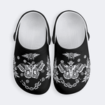 Death Moth Vintage Print - Kid's Slippers/Sandals