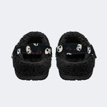 Cartoon Skulls - Fur Lined Slippers/Sandals