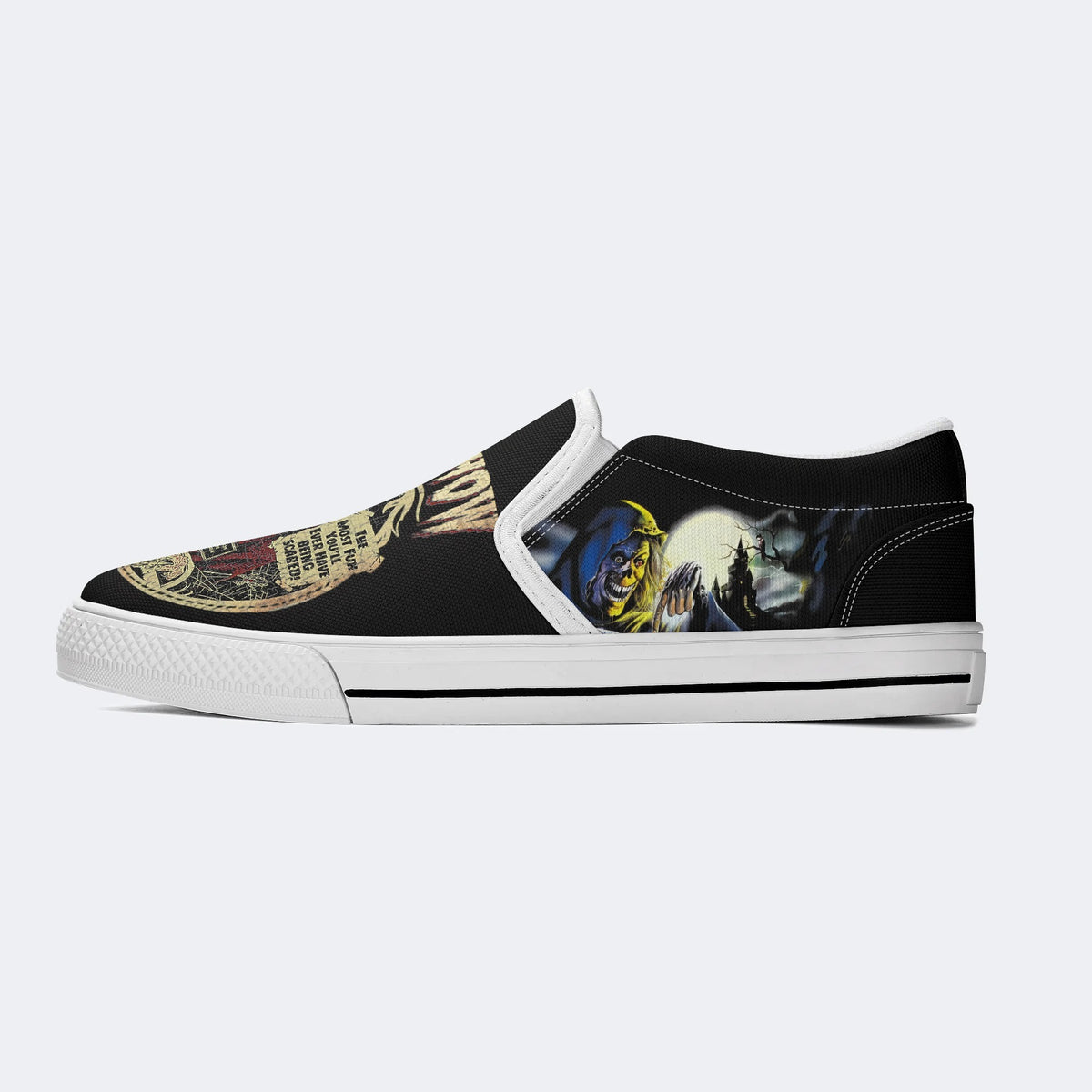 Horror Movie Vintage Graphic Printed- Slip On Shoes