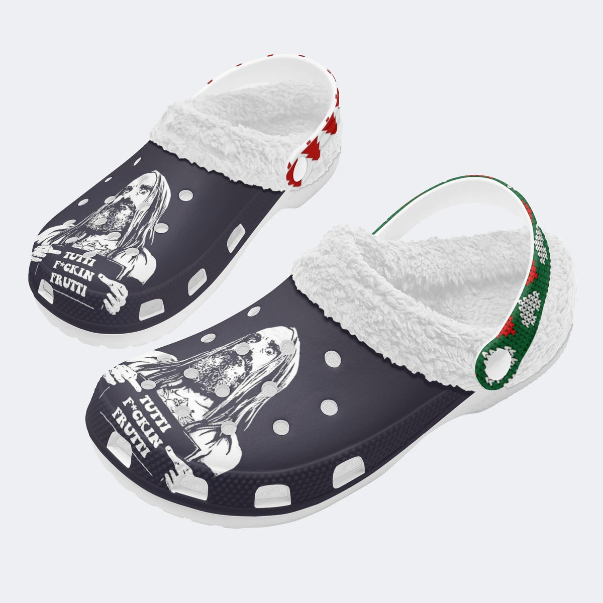 Tutti F*ckin Frutti Graphic - Fur Lined Slippers