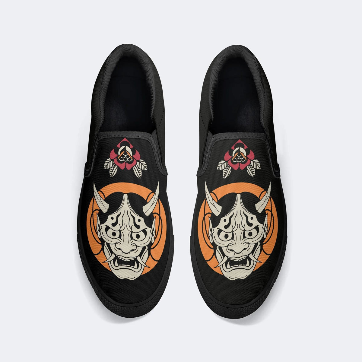 Horror Demon Print - Slip On Shoes