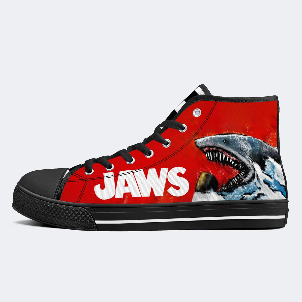 Jaws Sea Print - High Top Canvas