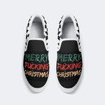 Funny Santa Claus Print - Slip On Shoes