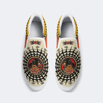 Retro Black Panther Print - Slip On Shoes