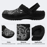 Moon Phase Snake - Fur Lined Slippers/Sandals