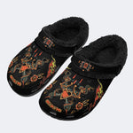 Snake Dagger Rose Print - Fur Lined Slippers/Sandals