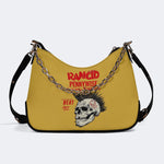 Rancid Skull Print - Leather Crossbody Bag