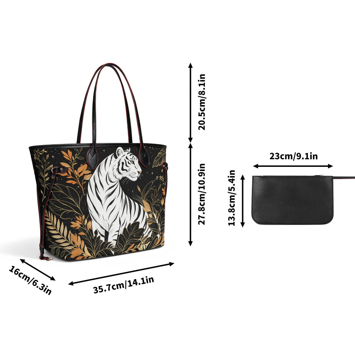 Golden Jungle Tiger - Large capacity handbag