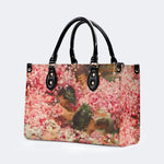 Roses of Heliogabal Print - Leather Handbag