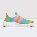 Figure&Rainbow Print Mesh Knit Sneakers