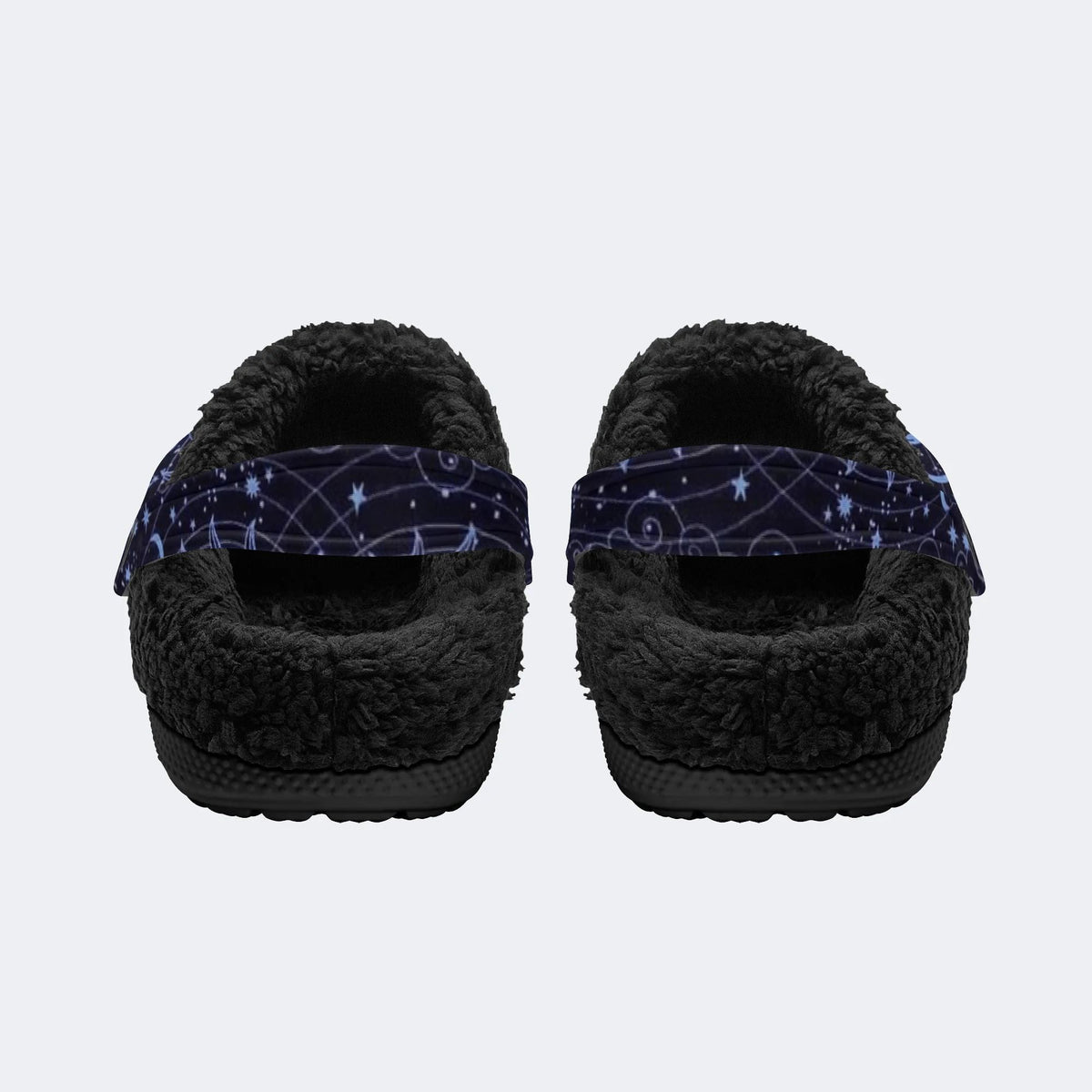 Celestial Sun Moon - Fur Lined Slippers/Sandals