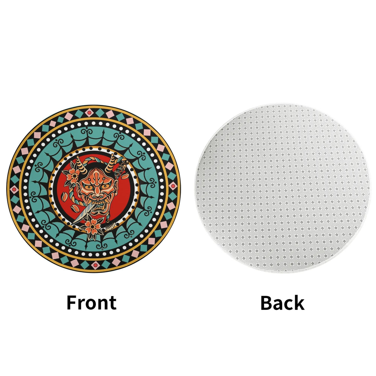 Devil Head With Sword - Floor Mat