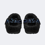 Blue Wolf Leaf - Fur Lined Slippers/Sandals