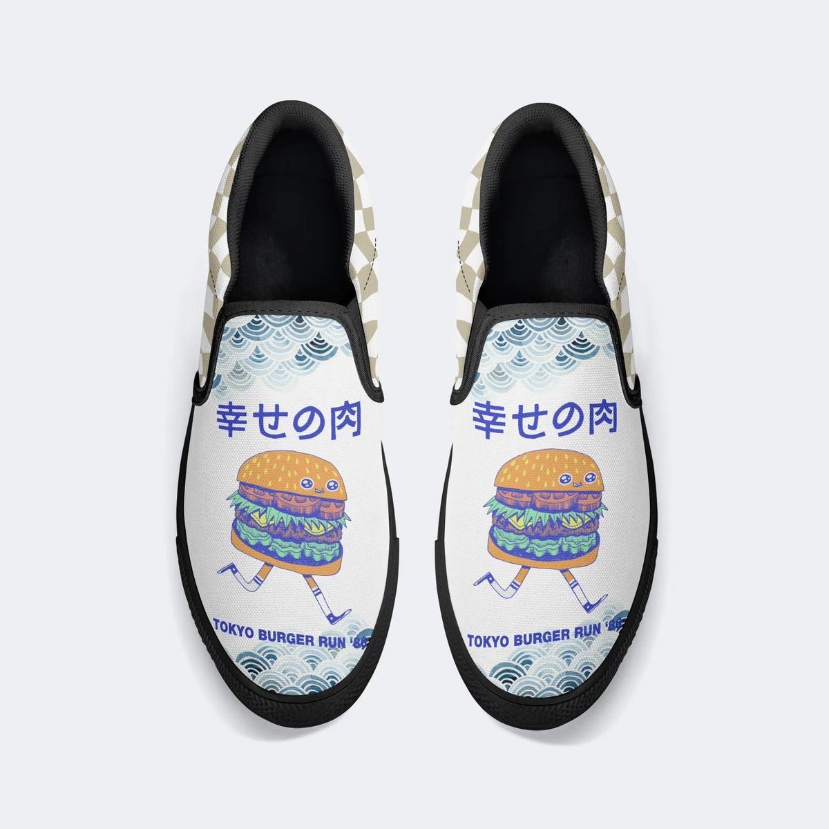 Burgerman Print - Slip On Shoes