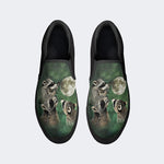 Three Raccoons Vintage Graphic - Slip On Shoes