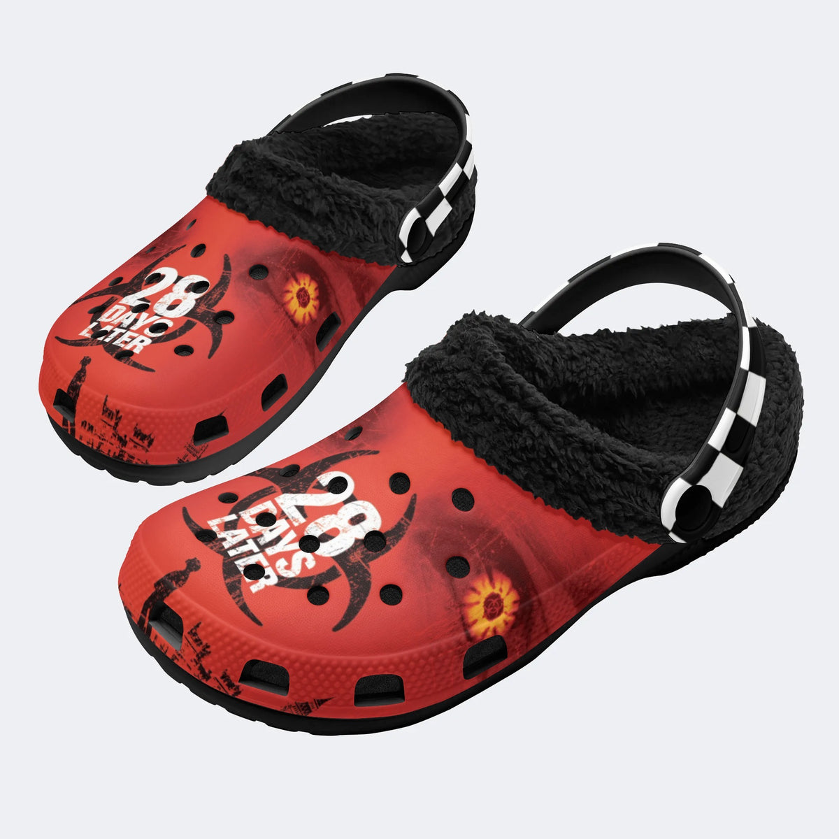 Horror Movie Graphic - Fur Lined Slippers