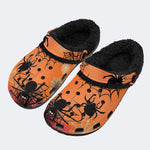 Halloween Spider - Fur Lined Slippers/Sandals