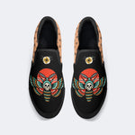 Vintage Rose Death Moth - Slip On Shoes