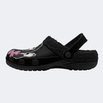 Cute Pink Skeleton - Fur Lined Slippers/Sandals