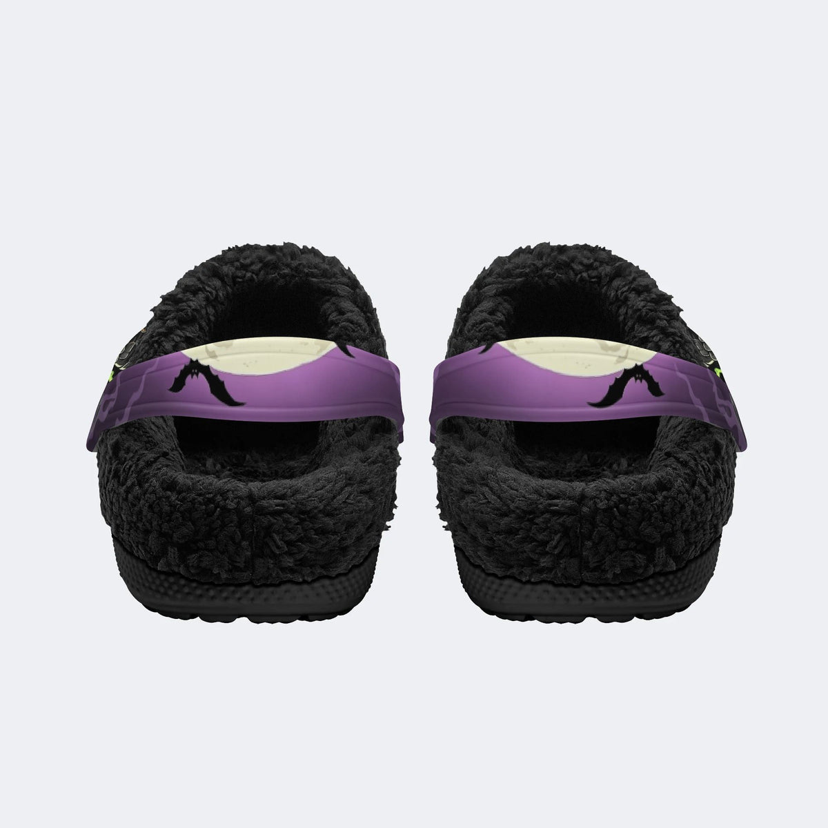 Lightning Scream Ghost‑ Fur Lined Slippers/Sandals