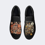 Unisex Hallwoeen Horror Print - Slip On Shoes