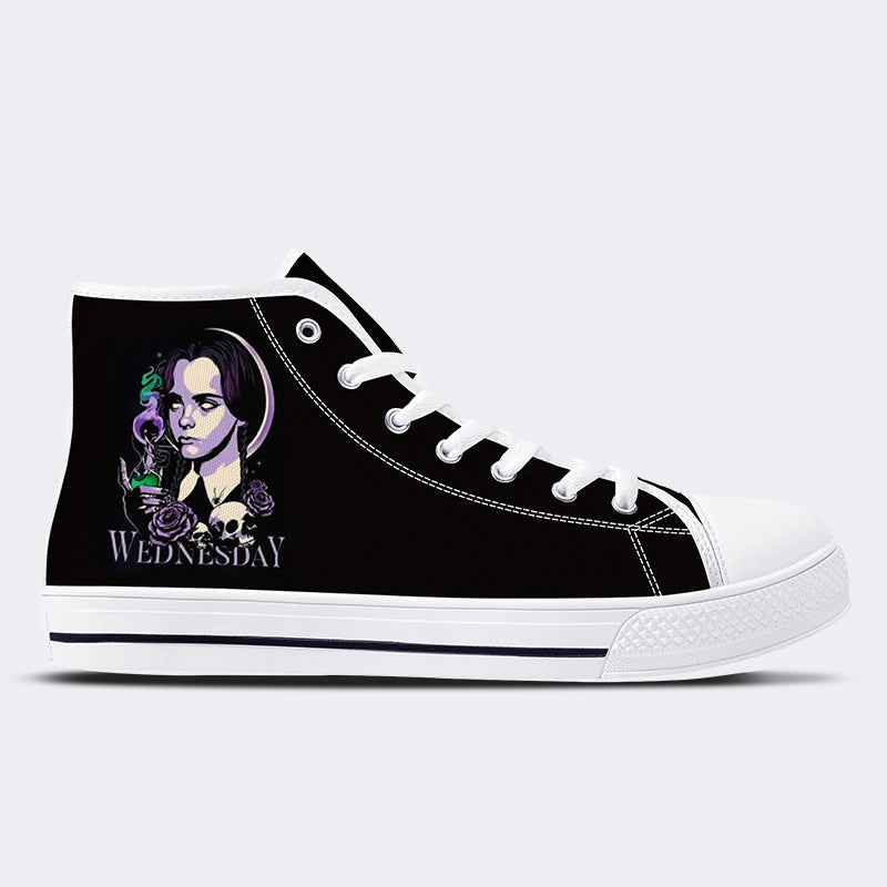 Wandinha Purple Serien und Filme - High Top Canvas