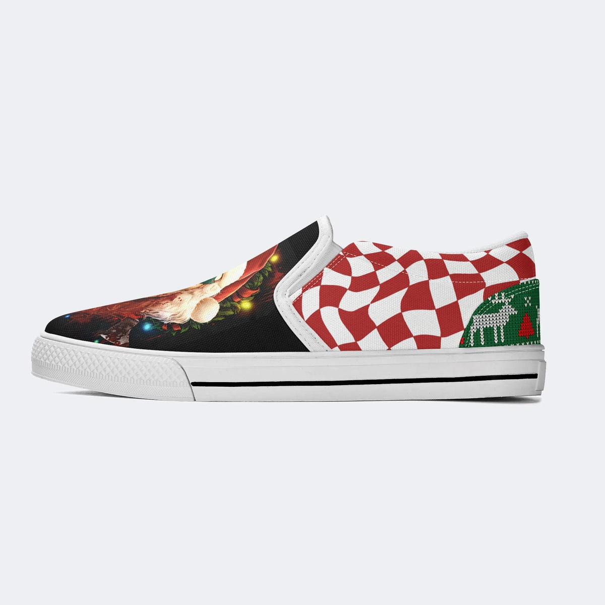 Horror Santa Claus Ghostface Print - Slip On Shoes