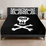 Gothic Skull Print - Three Piece Bedding Set
