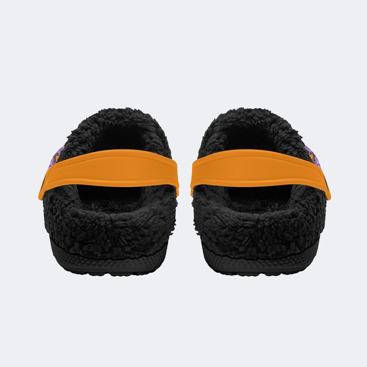 Halloween Ghost Pumpkin - Fur Lined Slippers/Sandals