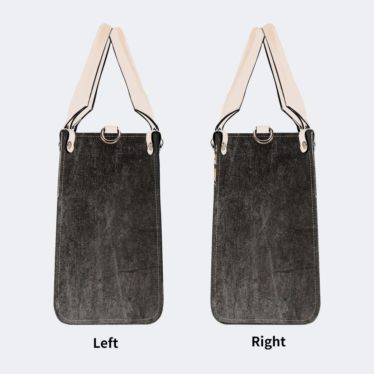Vintage Death Moth Print - Leather Handbag