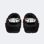 Arachnid Noir - Fur Lined Slippers/Sandals