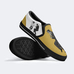 Pulp Frankenstein Halloween Print - Slip On Shoes