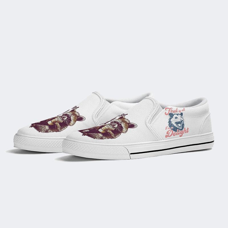 Cute But Feral Art Print - Slip On Shoes