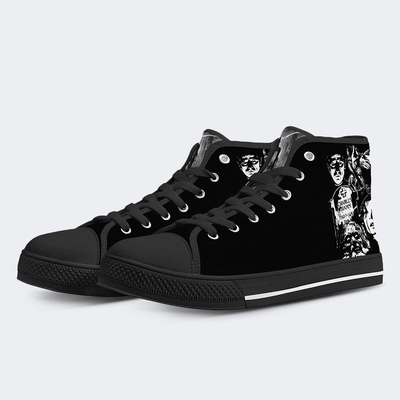 Unisex Horror-Druck - High Top Canvas