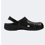 Skull And Moth Print - Slippers/Sandals