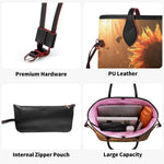 Sunset Sunflower - Large capacity handbag