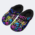 Punk Skeleton - Fur Lined Slippers/Sandals