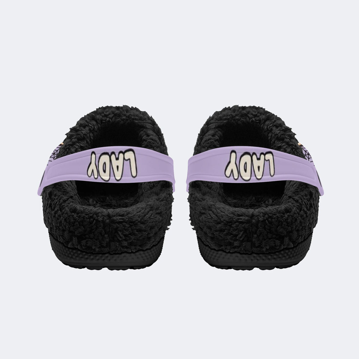 Purple Ghost Trick - Fur Lined Slippers/Sandals