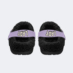 Purple Ghost Trick - Fur Lined Slippers/Sandals