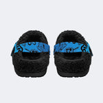 Blue Street Collage - Fur Lined Slippers/Sandals