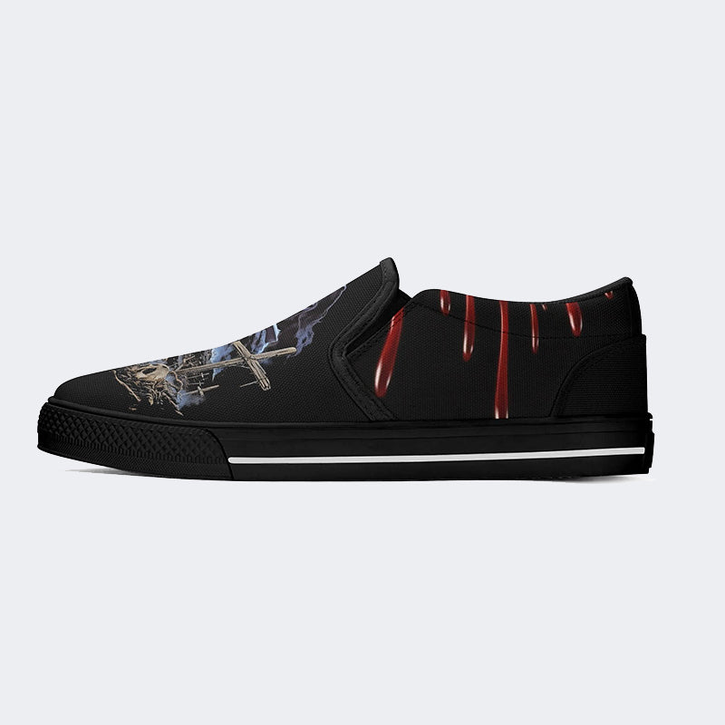 Horror House Of 1000 Corpses Print Unisex - Slip On Shoes