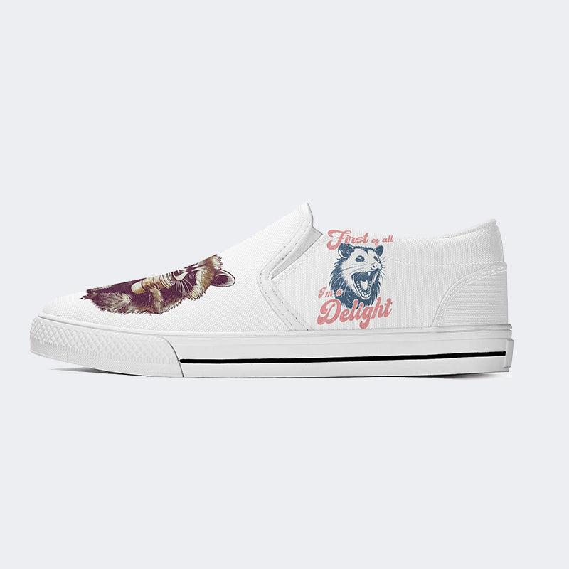 Cute But Feral Art Print - Slip On Shoes