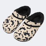 Spooky Bat Pattern - Fur Lined Slippers/Sandals