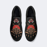 Vintage Death Moth Print - Slip On Shoes