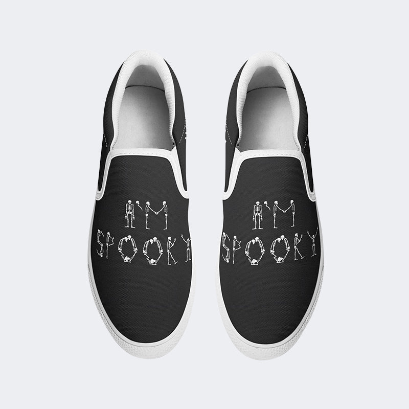 Unisex Retro Rock Music Art Illustration Print - Slip On Shoes