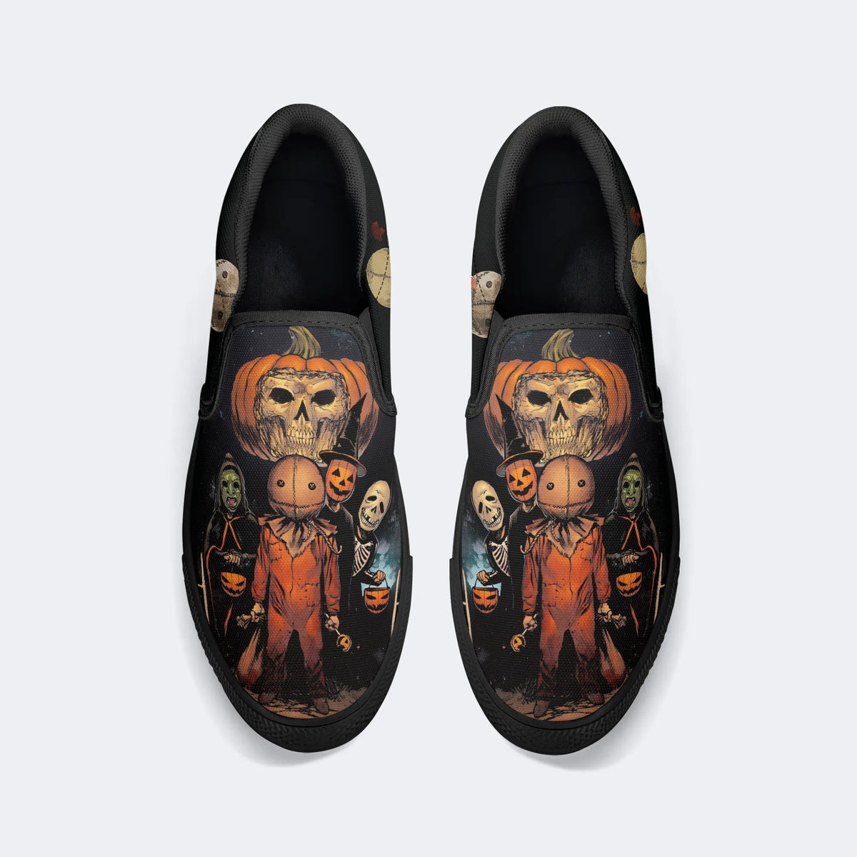 Vintage Straw Doll Halloween- Slip On Shoes