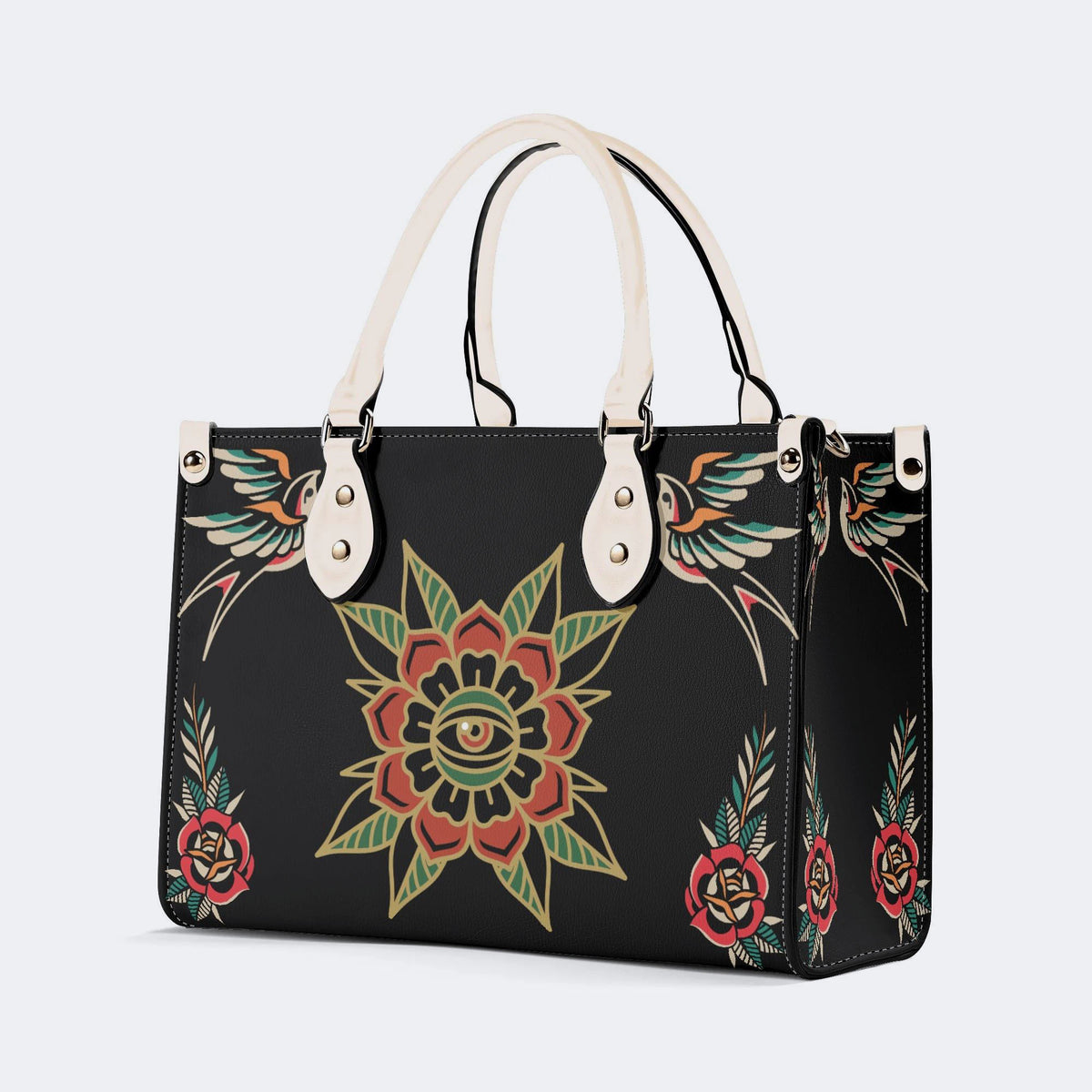 Eyes&Flower Art Print - Handbag