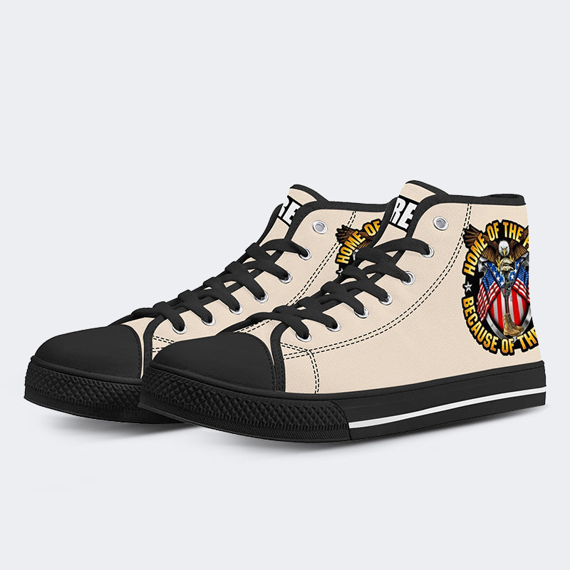 Flag Day High Top Canvas Shoes