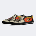 Retro Black Panther Head Print - Slip On Shoes