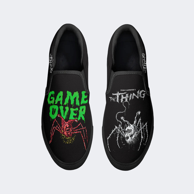 Unisex Horror Print - Slip On Shoes